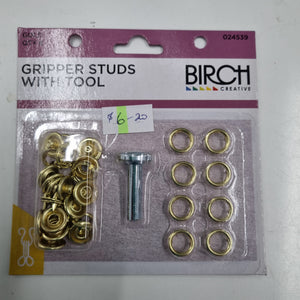 Gripper Stud with Tool - gold