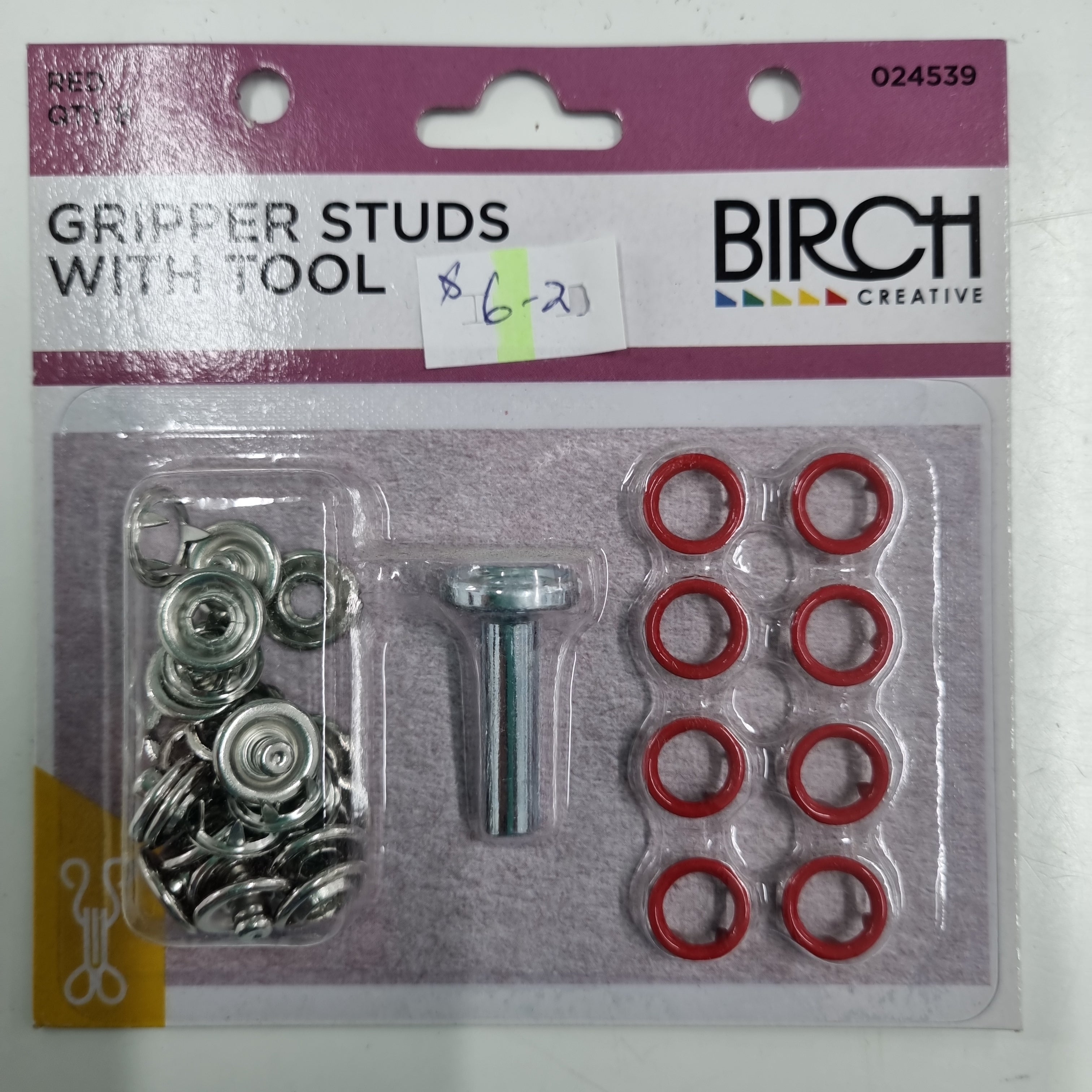 Gripper Stud with Tool - Red