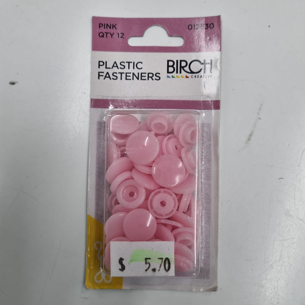 Plasitic Fastener Pink – Aroha Quilts