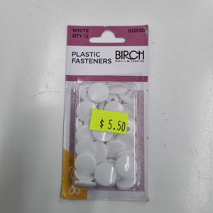 Plasitic Fastener White