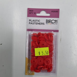 Plasitic Fastener Red