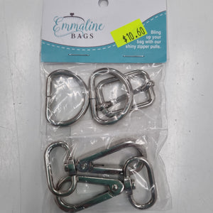 Crossbody Bag Hardware Kit Nickel