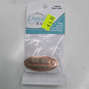 Metal Bag Label Copper