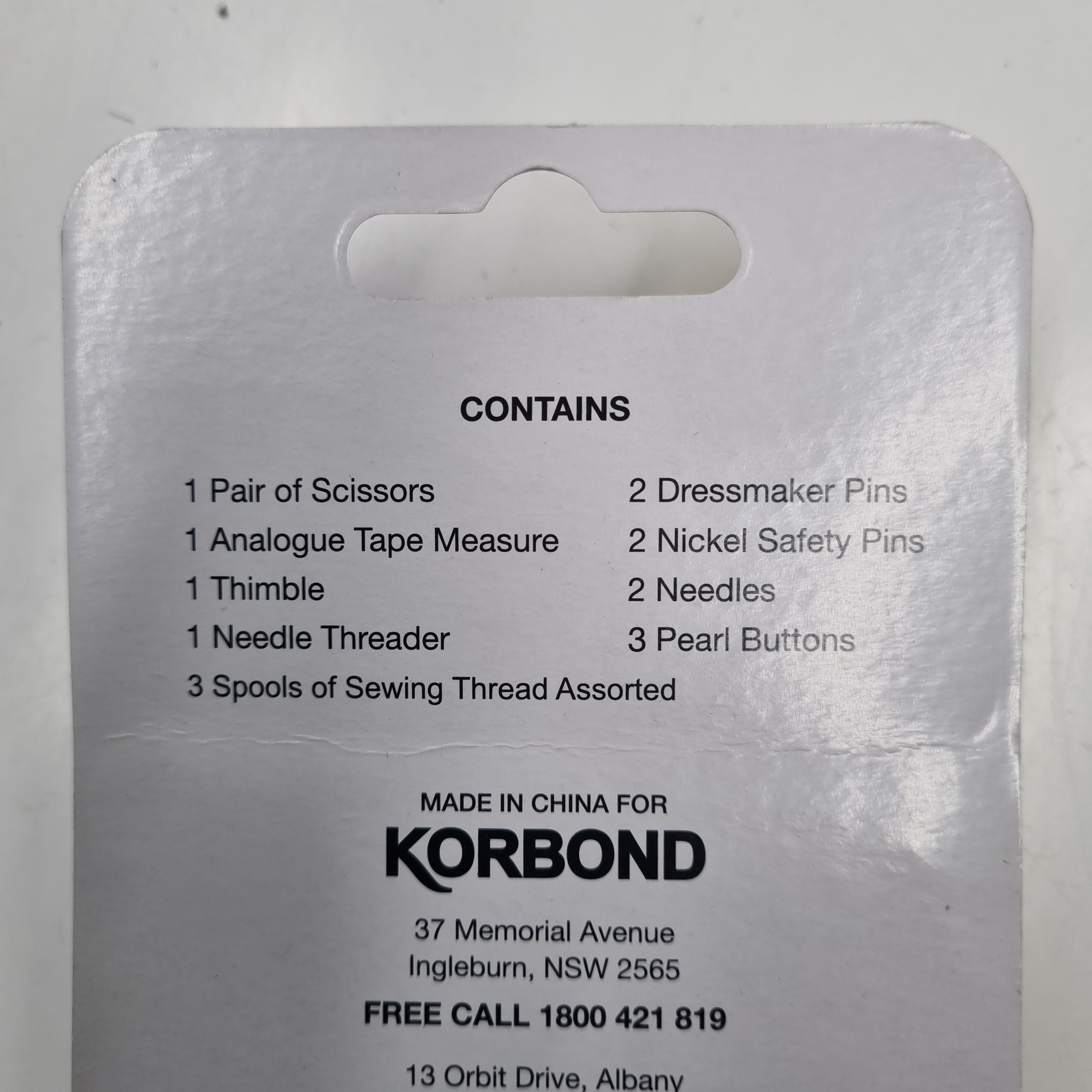 Travel Sewing Pack