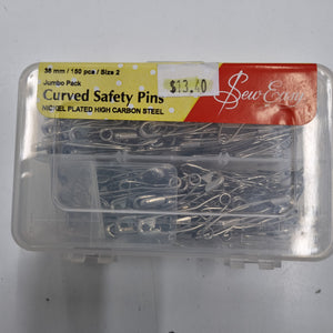 Curved Safety Pins Jumbo Pack