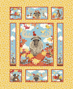 WOSB - Bruce the Moose Quilt Panel