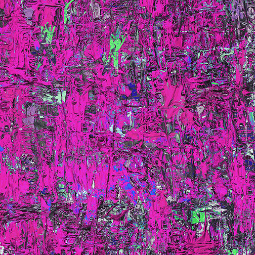 Poured Colour - Impr - Pink/Green
