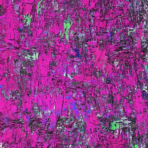 Poured Colour - Impr - Pink/Green
