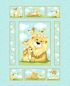 WOSB - Lyon the Lion Quilt Panel