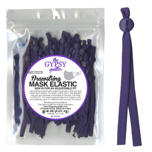 Mask Elastic - Drawstring- Purple