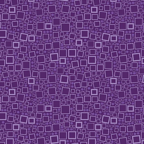 Squares & Dots - Med Grape