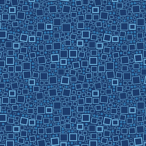 Squares & Dots - Med Sapphire