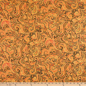 Bubble Paisley - Orange