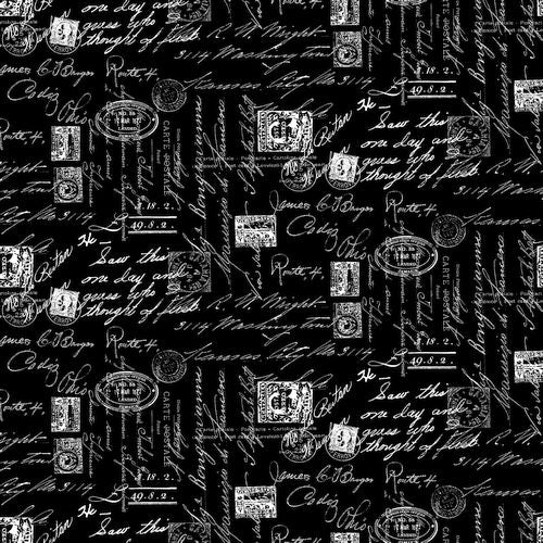 Fancy Script Text - Black – Aroha Quilts